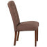 Фото #1 товара Hercules Grove Park Series Brown Fabric Tufted Parsons Chair