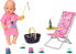 Zapf ZAPF Creation BABY born Weekend Fishing, doll accessories (dress, deck chair with table, soda bottle, basket, 5 ducks and rod)