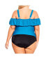 Фото #3 товара Plus Size Ruffle Tankini Top