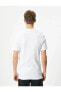 Erkek T-shirt 4sam10272hk Beyaz