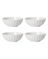 French Perle Scallop Bowls, Set of 4