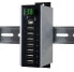 USB-концентратор Exsys EX-1177HMVS-WT, USB 2.0 Type-B, 480 Mbit/s, черный и белый, 7 портов, поддержка 48 V, размер 36.3 мм