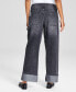 Фото #4 товара Women's Wide-Leg Utility Cuffed Jeans, Created for Macy's