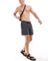 Фото #3 товара Hollister 9inch swim shorts in black with side pockets