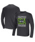 Фото #2 товара Men's NFL x Darius Rucker Collection by Heathered Charcoal Seattle Seahawks Long Sleeve T-shirt