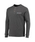 Men's Heathered Gray New England Patriots Logo Maverick Thermal Henley Long Sleeve T-shirt