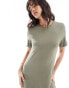 Фото #6 товара Pieces maxi t-shirt dress in khaki