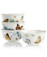 Фото #1 товара Set of 4 Butterfly Meadow Blue Assorted Bowls