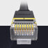Фото #15 товара Kabel sieciowy internetowy płaski patchcord U/FTP Cat. 7 10Gb/s 0.5m czarny