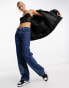 Фото #14 товара ASOS DESIGN Smiley baggy boyfriend jeans in dark blue