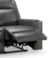 Фото #8 товара Rhodes 81.5" Top-Grain Leather Manual Reclining Sofa