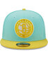 Фото #3 товара Men's Turquoise, Yellow Brooklyn Nets Color Pack 9Fifty Snapback Hat