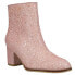 Фото #2 товара Corkys Razzle Dazzle Glitter Zippered Booties Womens Pink Casual Boots 81-0013-P