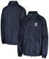 Фото #1 товара Men's Navy New York Yankees Coach's Raglan Full-Snap Windbreaker Jacket