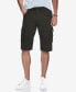 ფოტო #3 პროდუქტის Men's Belted Double Pocket Cargo Shorts