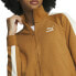 Puma Iconic T7 Logo Full Zip Jacket Womens Brown Casual Athletic Outerwear 53185