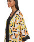 ფოტო #9 პროდუქტის Women's Printed Open-Front Kimono Jacket