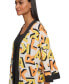 Women's Printed Open-Front Kimono Jacket