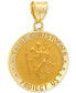 ფოტო #2 პროდუქტის Saint Christopher Medal Pendant in 14k Yellow Gold