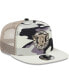 Фото #4 товара Men's White Detroit Tigers Chrome Camo A-Frame 9FIFTY Trucker Snapback Hat