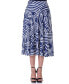 Фото #1 товара Юбка-миди синего цвета с геометрическим принтом и карманами 24seven Comfort Apparel