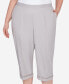 Фото #4 товара Plus Size Charleston Twill Capri Pants with Lace Inset Bottom