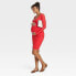 Long Sleeve Mesh Mini Maternity Bodycon Dress - Isabel Maternity by Ingrid &