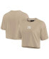 ფოტო #1 პროდუქტის Women's Khaki Philadelphia 76ers Elements Super Soft Boxy Cropped T-Shirt