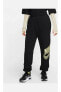 Sportswear Oversized Graphic Fleece Dance Siyah Kadın Eşofman Altı