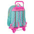 School Rucksack with Wheels Rainbow High Paradise Turquoise 33 x 42 x 14 cm