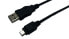 Фото #1 товара LogiLink USB 2.0 A/mini-A 3m - 3 m - USB A - Mini-USB A - USB 2.0 - Male/Male - Black
