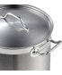 Фото #3 товара Stockpots Stainless Steel, 11 Quart Professional Grade Stock Pot with Lid, Silver