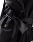 Stradivarius trench coat in black