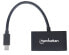 Фото #4 товара Manhattan Mini DisplayPort 1.2 to HDMI or VGA Adapter Cable (2-in-1) - 25cm - Black - Passive - Male to Female - HDMI 4K@30Hz - VGA@60Hz - Note: Only One Port can be used at a time - Equivalent to MDP2HDVGA - Lifetime Warranty - Blister - 0.25 m - Mini DisplayPort