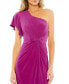 ფოტო #3 პროდუქტის Women's One Shoulder Midi Length Dress