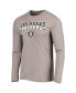 ფოტო #4 პროდუქტის Men's Black, Silver Las Vegas Raiders Meter Long Sleeve T-shirt and Pants Sleep Set