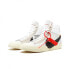 OFF-WHITE x Nike Blazer Mid "The Ten" 中帮 板鞋 男女同款 米白色 / Кроссовки Nike Blazer Mid Off-White (Бежевый, Серый)