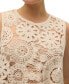 ფოტო #4 პროდუქტის Women's Lili Sleeveless Cropped Cotton Crotchet Top