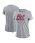 ფოტო #1 პროდუქტის Women's Gray Buffalo Bills 2023 NFL Playoffs Iconic T-shirt