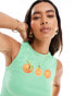 Фото #4 товара Stradivarius oranges tank top in green