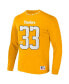 ფოტო #3 პროდუქტის Men's NFL X Staple Yellow Pittsburgh Steelers Core Long Sleeve Jersey Style T-shirt