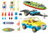 Игровой набор с элементами конструктора Playmobil FamilyFun Пляжная машина с каноэ ,70436 набор