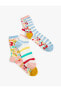 3'lü Çiçekli Soket Çorap Seti