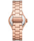 ფოტო #3 პროდუქტის Women's Lennox Quartz Three-Hand Rose Gold-Tone Stainless Steel Watch 37mm