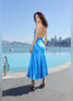 Фото #3 товара Sau Lee Skyler Dress in Blue Azure Size 2