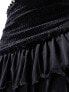 Monki mini ruffle skirt in black M - фото #4