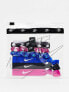 Nike 6 pack mixed hair bands with pouch in multi