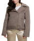 ფოტო #1 პროდუქტის Women's Nancy Faux Fur-Trim-Collar Long-Sleeve Jacket