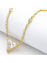 ფოტო #2 პროდუქტის Triangle Cubic Zirconia Accent Necklace