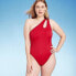 Фото #3 товара Women's One Shoulder Asymmetrical Cut Out One Piece Swimsuit - Shade & Shore